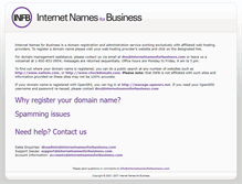 Tablet Screenshot of internetnamesforbusiness.com